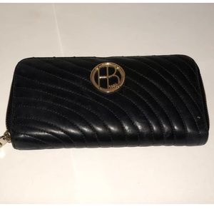 Henri Bendel no. 7 Quilted black wallet